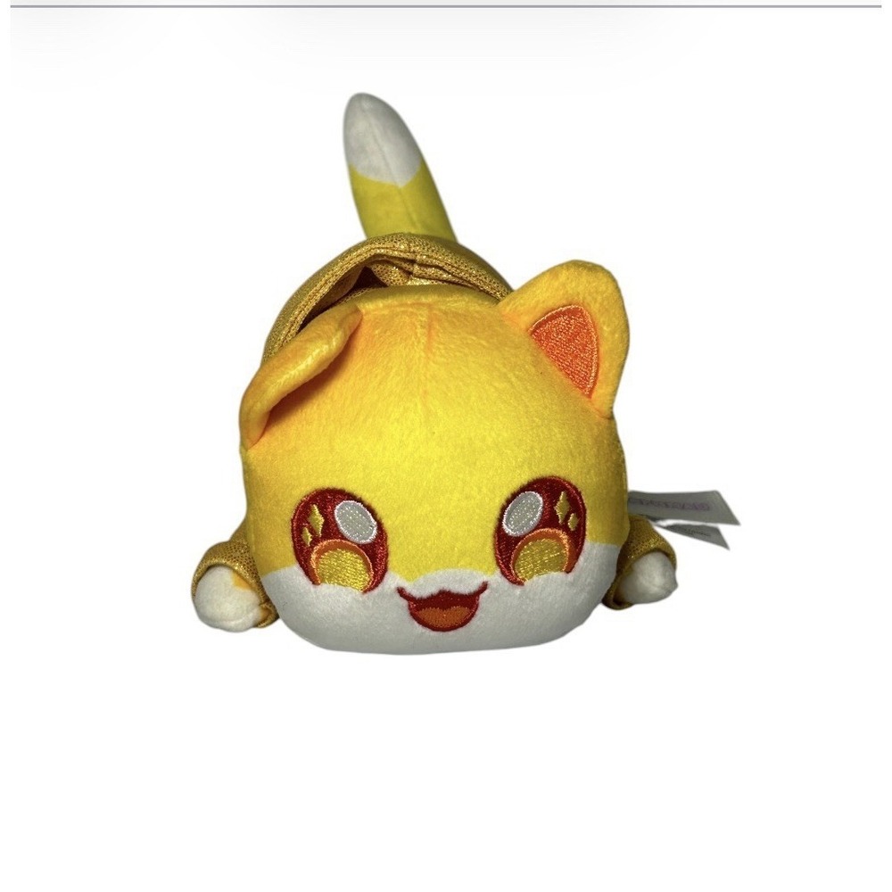 Aphmau MeeMeows Noi Cat Glitter Edition Plush 6" Yellow Whimsical Fantasy 2024